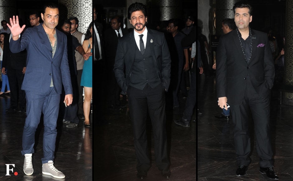 Preity's co-stars over the years Bobby Deol and Shah Rukh Khan, and director-producer Karan Johar. Firstpost/Sachin Gokhale Preity's co-stars over the years Bobby Deol and Shah Rukh Khan, and director-producer Karan Johar. Firstpost/Sachin Gokhale