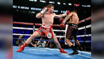 Canelo Alvarez knocks Amir Khan out, defends World Boxing Council middleweight belt