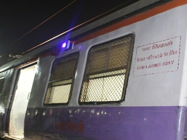 The panic button in one local train for women safety with AV indicator. Twitter @ Central_Railway