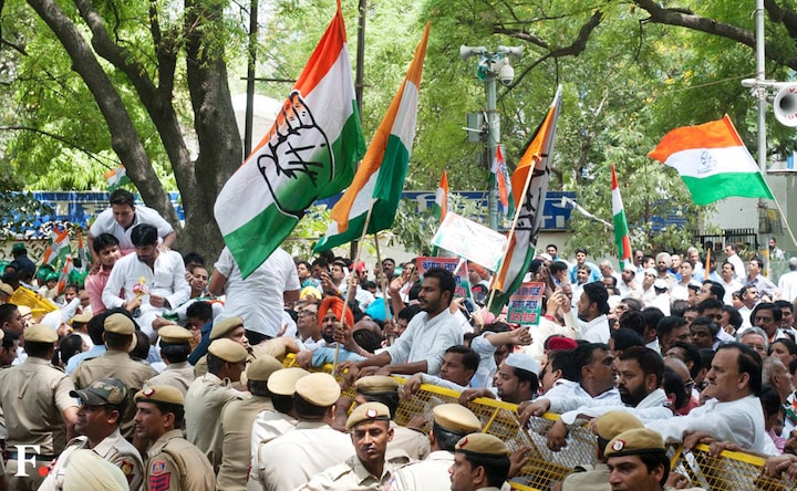 Congress organise 'Save Democracy' protest march amid face-off with Modi govt