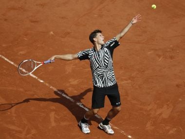 Austria's Dominic Thiem defeated Alex Zverev in the third round of French Open. Getty