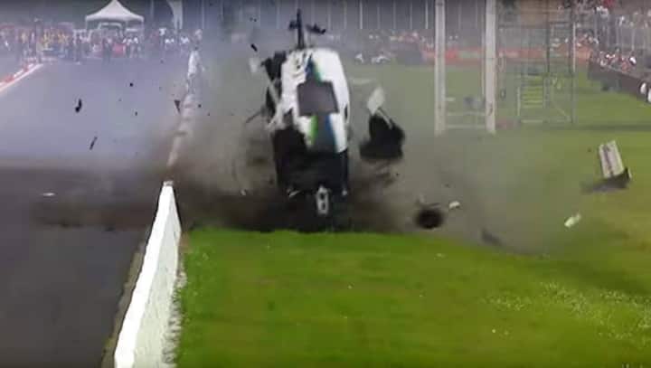 Video worth watching: Drag racing crash leaves an unrecognizable car