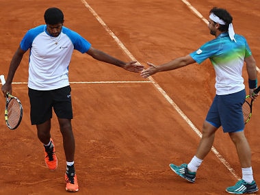 File photo of Rohan Bopanna and Floris Mergea. GettyImages
