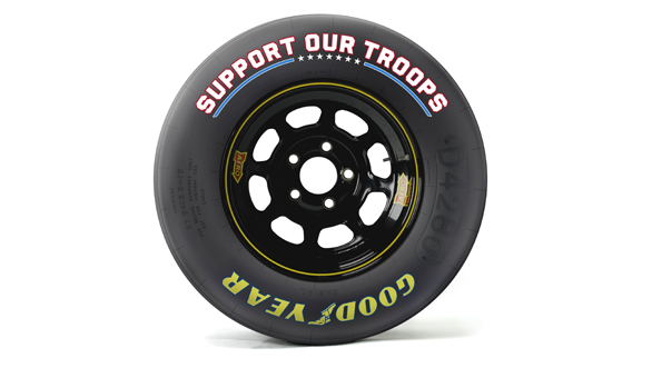 Goodyear to honour US Military with a special message on NASCAR tyres Goodyear to honour US Military with a special message on NASCAR tyres