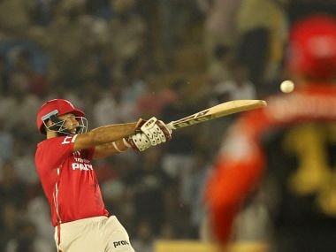 Hashim Amla of Kings XI Punjab in action. BCCI