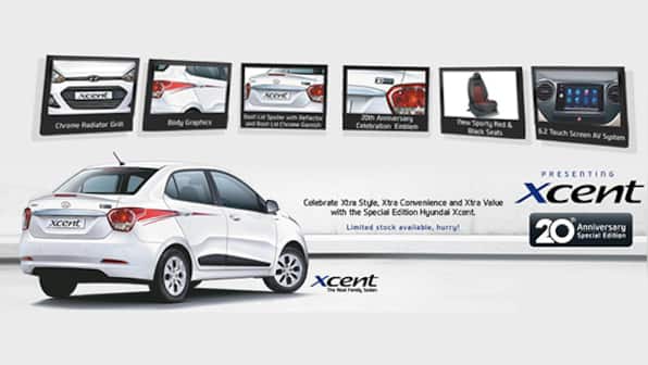 Hyundai Xcent 20th Anniversary Special Edition launched in India at Rs 6.25 lakh