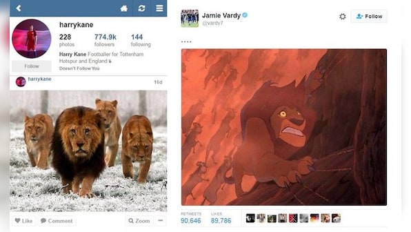 Chat sh*t, get banged: Victorious Jamie Vardy outfoxes Harry Kane on  Twitter – Firstpost