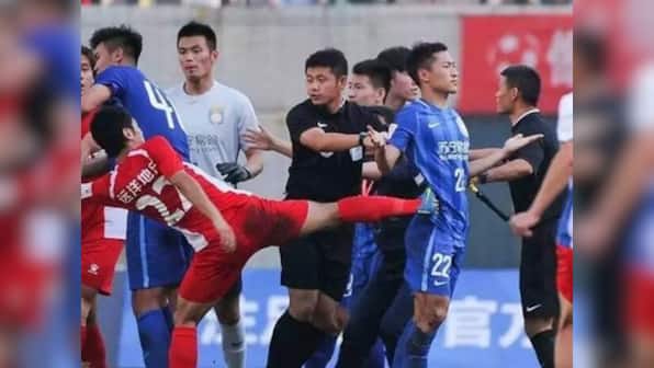 Shaolin shocker: Mass brawl erupts in Chinese FA Cup match between Jiangsu and Wuhan
