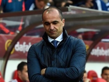 File photo of Roberto Martinez. AFP