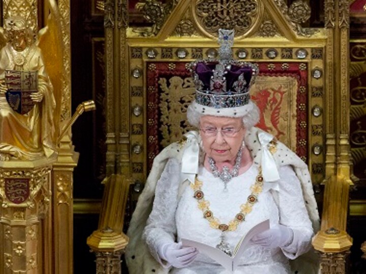 Queen Elizabeth II outlines UK government's agenda in scaled-down speech  in Parliament