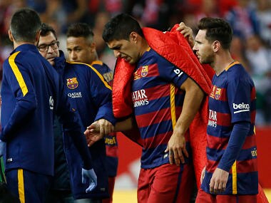 Suarez may be out of the Copa America. Reuters