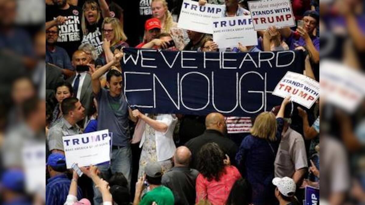 Protests outside Donald Trump's rally in New Mexico – Firstpost