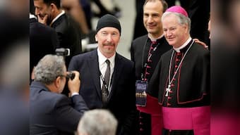 U2 guitarist The Edge makes history as he rocks Sistine Chapel for cancer awareness