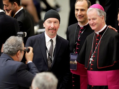 U2 guitarist The Edge makes history as he rocks Sistine Chapel for cancer awareness U2 guitarist The Edge makes history as he rocks Sistine Chapel for cancer awareness