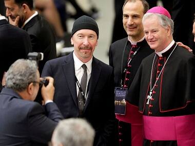 U2 guitarist The Edge makes history as he rocks Sistine Chapel for cancer awareness