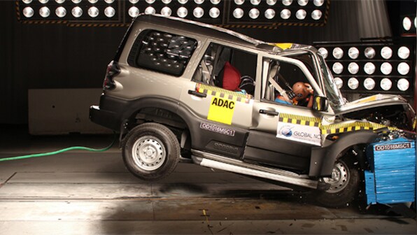2016 Mahindra Scorpio S2 variant offers poor protection for adult and child occupants, Global NCAP