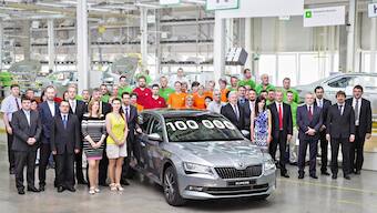 Skoda produces its 1,00,000th third-gen Superb worldwide