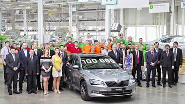 Skoda produces its 1,00,000th third-gen Superb worldwide