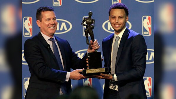 On a roll: Stephen Curry voted NBA's first unanimous MVP winner
