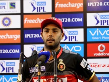 Royal Challengers Bangalore player Stuart Binny addressing media. BCCI