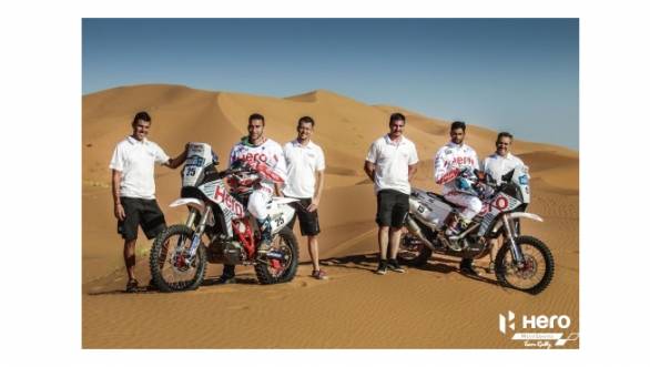 CS Santosh and Team Hero MotoSports Rally all set for 2016 Merzouga Rally CS Santosh and Team Hero MotoSports Rally all set for 2016 Merzouga Rally