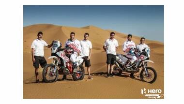 CS Santosh and Team Hero MotoSports Rally all set for 2016 Merzouga Rally
