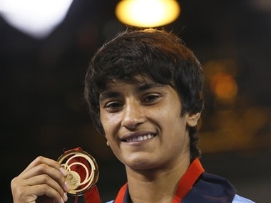 Indian female wrestler Vinesh Phogat. AP