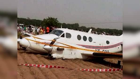 Delhi-bound air ambulance from Patna crash lands at Najafgarh; two injured
