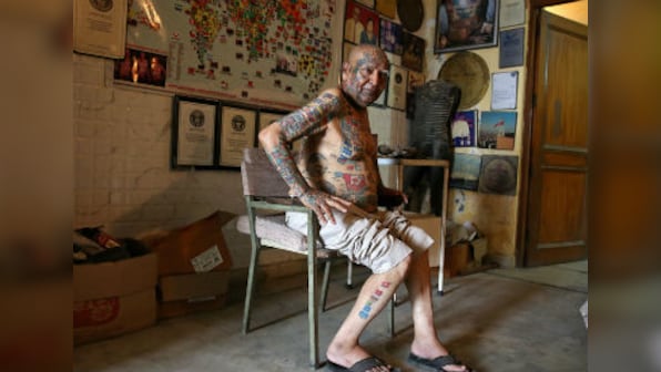 After breaking 20 records, 'Guinness Rishi' gets inked with 366 flags to set another one
