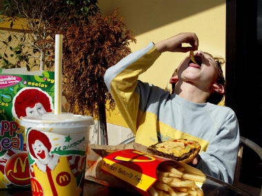 Keeping healthy options first can help distract kids from junk food