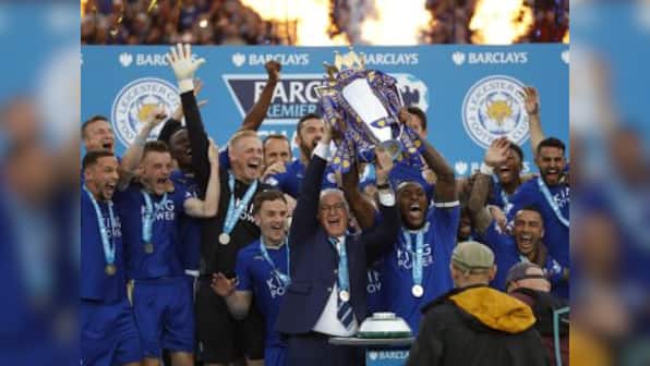 Premier League champions: Leicester City lift trophy after Everton win to complete fairytale