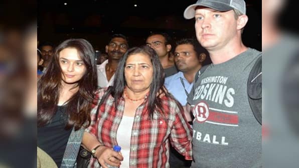 Home again: Preity Zinta, husband Gene Goodenough return to Mumbai; in time for reception