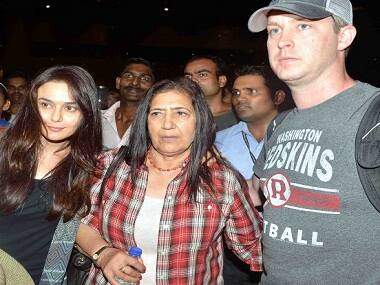 Home again: Preity Zinta, husband Gene Goodenough return to Mumbai; in time for reception