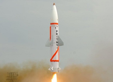 Indian Army successfully test-fires nuclear capable ballistic missile Prithvi-II Indian Army successfully test-fires nuclear capable ballistic missile Prithvi-II