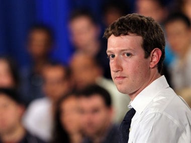 Facebook founder Mark Zuckerberg. 
