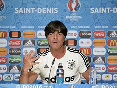 Joachim Loew ahead of the Germany-Poland tie. AFP