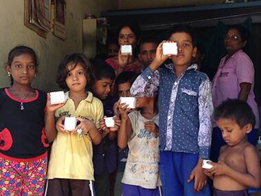 Good health and sanitation: NGO Doctors For You teaches slum children the importance of washing hands