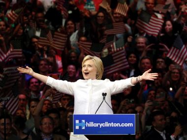 Hillary Clinton claims historic victory in Democratic primary Hillary Clinton claims historic victory in Democratic primary