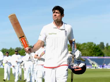 Alastair Cook became the youngest Test cricketer to complete 10,000 career runs. Getty Images