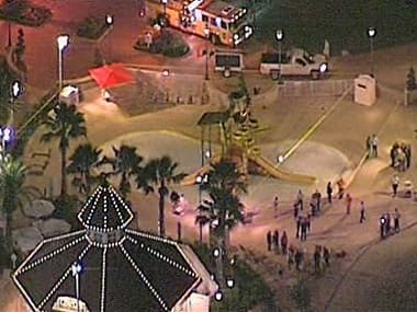An alligator dragged a two-year-old boy into the water near Disney's upscale Grand Floridian Resort & Spa in Orlando. AP.