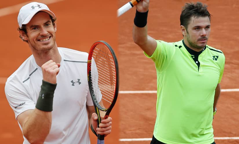Andy Murray faces defending champion Stan Wawrinka in the semi-finals of the French Open. AP