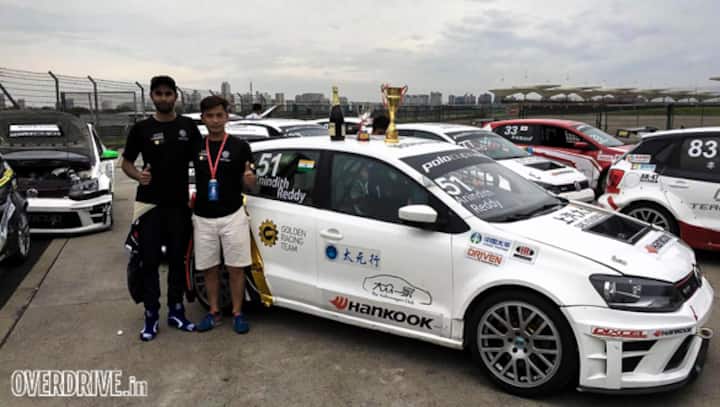 2016 Volkswagen Polo GTI Cup: Anindith Reddy scores a podium in his international race debut at China