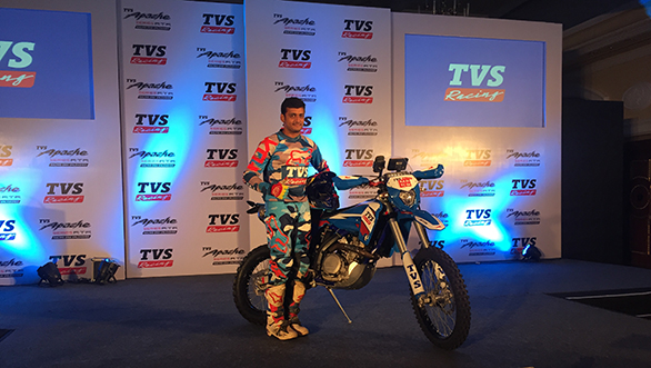 Aravind KP to ride Sherco TVS at 2017 Dakar Rally Aravind KP to ride Sherco TVS at 2017 Dakar Rally