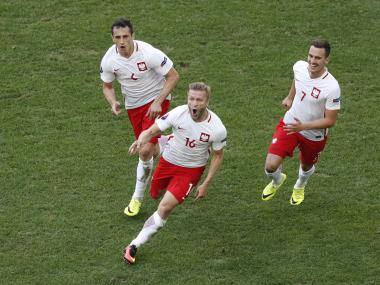 Jakub Blaszczykowski celebrates his goal for Poland. Reuters