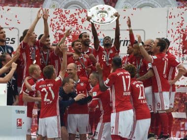 Bayern Munich won the 2015/16 Bundesliga for the fourth season in a row. AFP