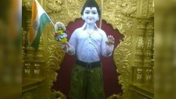 Of gods and half-pants: Lord Swaminarayan's idol in RSS uniform sparks row
