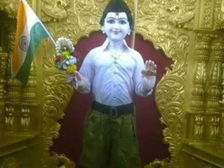 Of gods and half-pants: Lord Swaminarayan's idol in RSS uniform sparks row