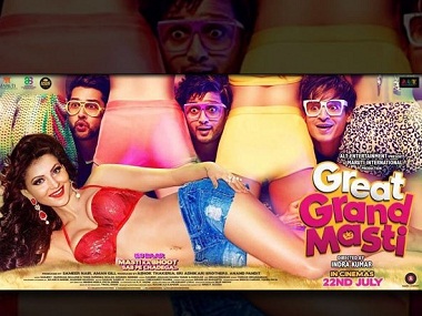 'Another movie with cheap humour': 'Great Grand Masti' poster is out and Twitter isn't happy 'Another movie with cheap humour': 'Great Grand Masti' poster is out and Twitter isn't happy