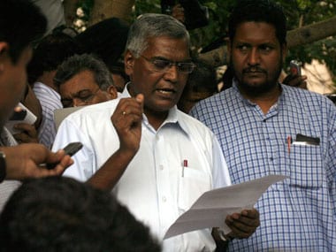 CPI leader D Raja. Reuters