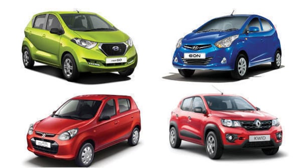 Price comparison: Datsun redi-Go vs Renault Kwid vs Maruti Suzuki Alto 800 vs Hyundai Eon